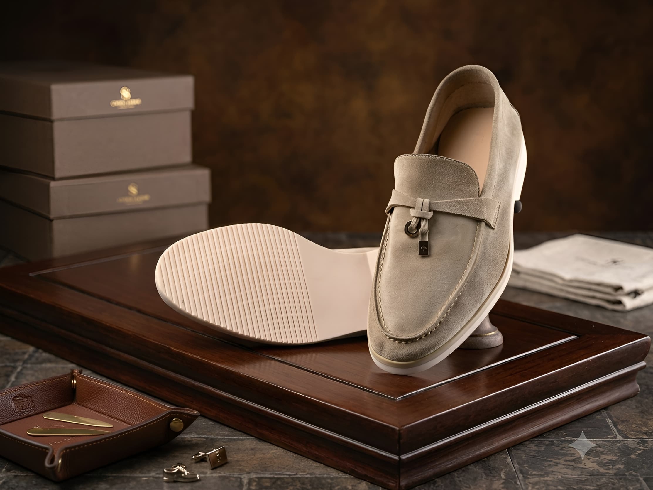Loro Piana Summer Walk Suede Loafers