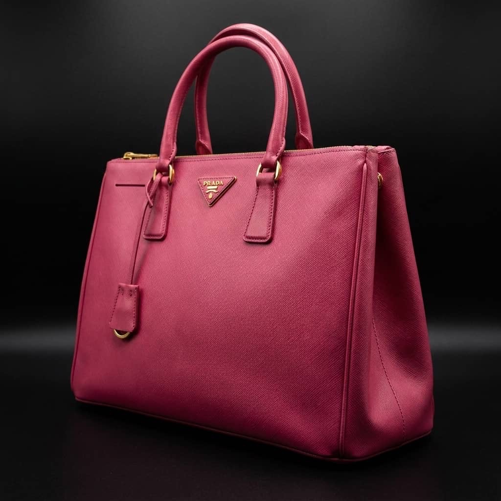Preowned Pink Prada Saffiano Medium Lux Bag